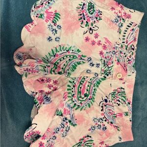 Crown & Ivy Pink Paisley Women's Shorts